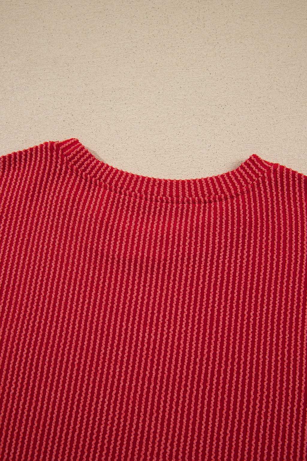 Fiery Red JOLLY Corded Long Sleeve Top and Pockets Pants Set