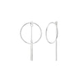 Interchangeable Circle Drop Earrings